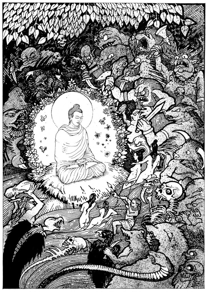 Buddha
Dharma
Sangha
Die vier edlen Wahrheiten
Ein Blumengruß
Buddha Shakyamuni